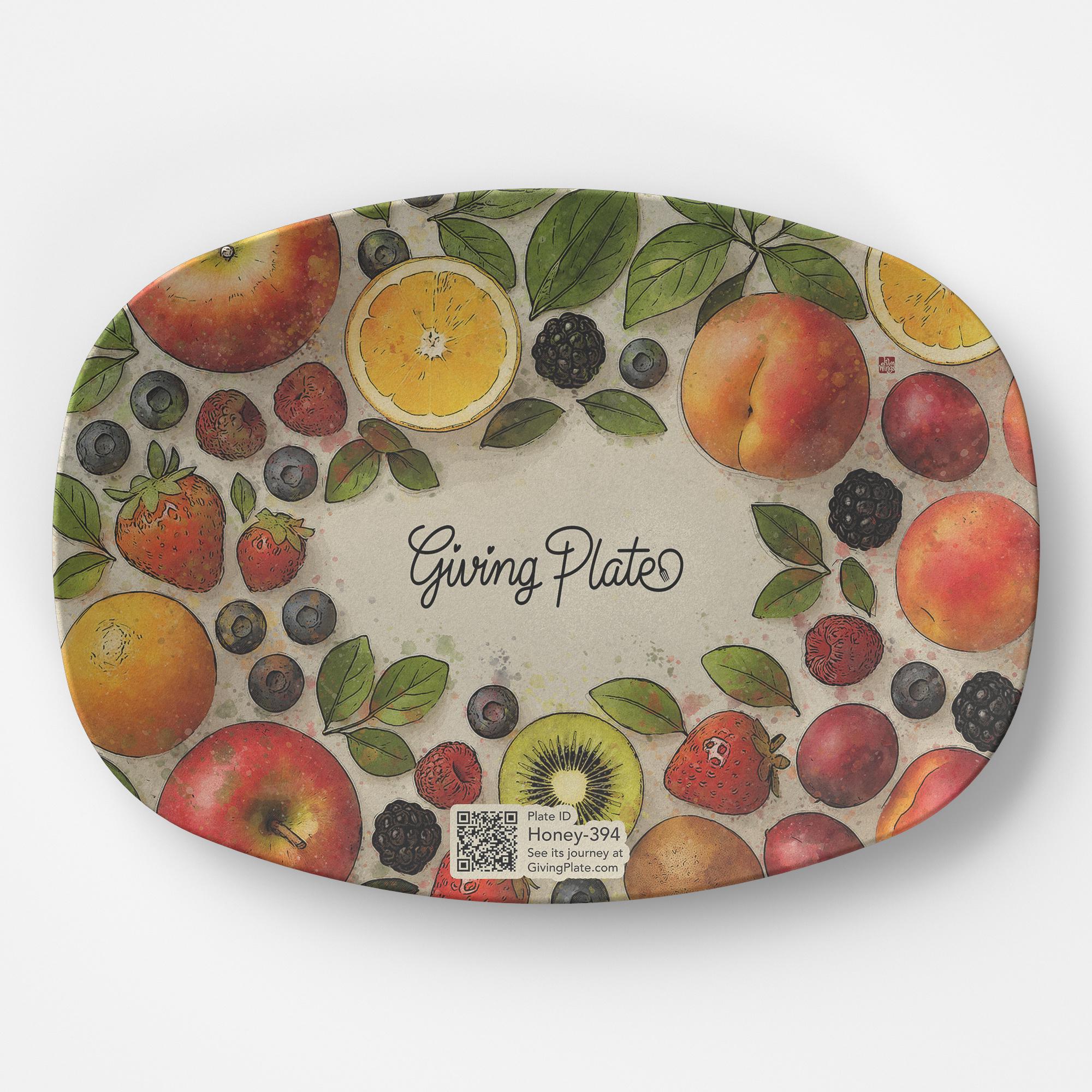 Fruit-Filled Giving Plate