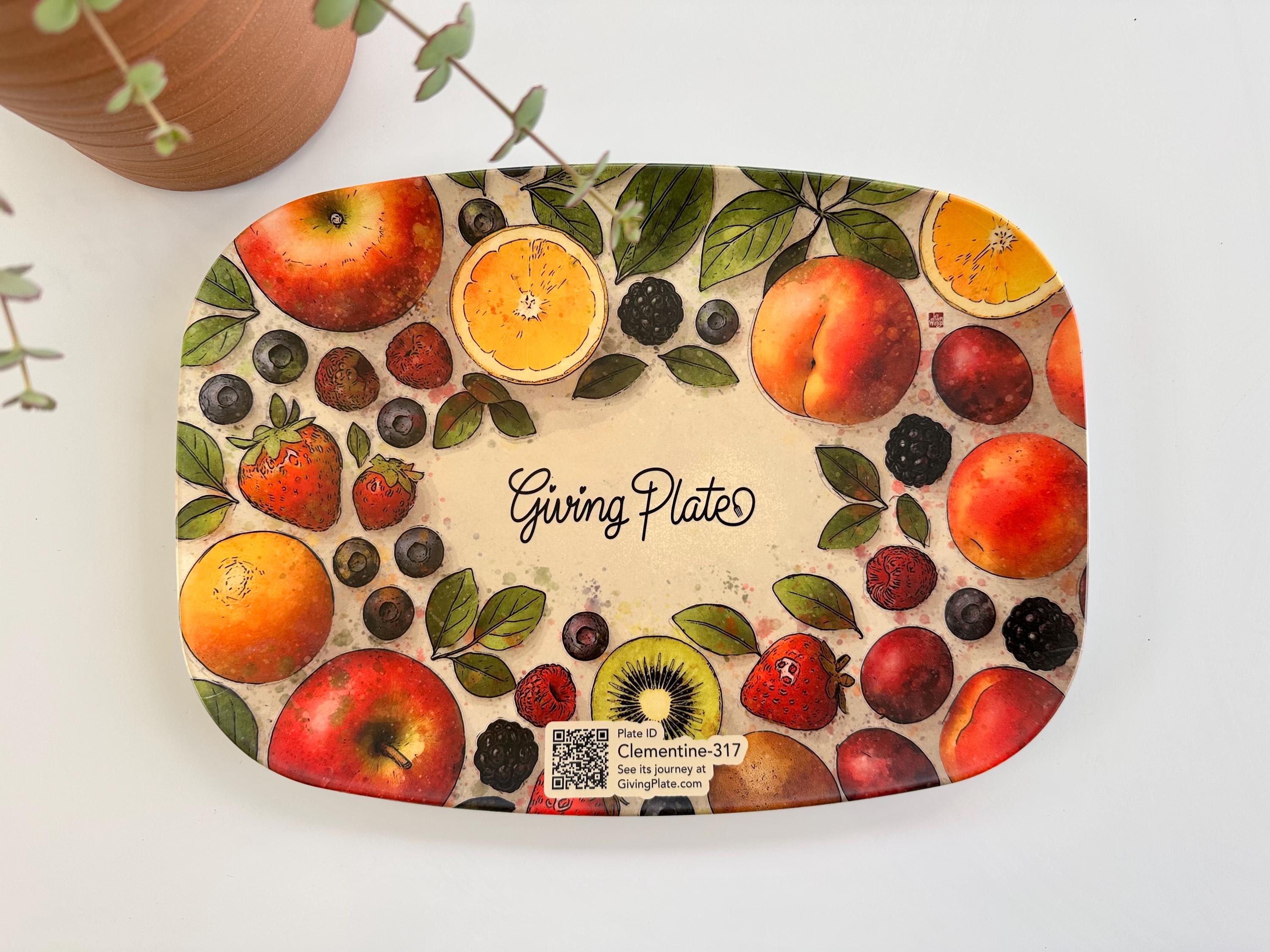 Fruit-Filled Giving Plate
