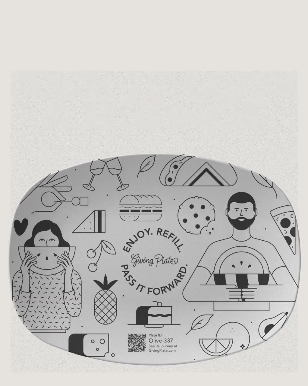 Chinoiserie-Inspired Giving Plate | Follow its journey | Made in USA