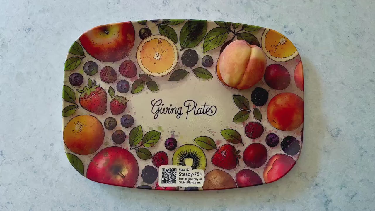 Fruit-Filled Giving Plate | Follow its journey | Made in USA